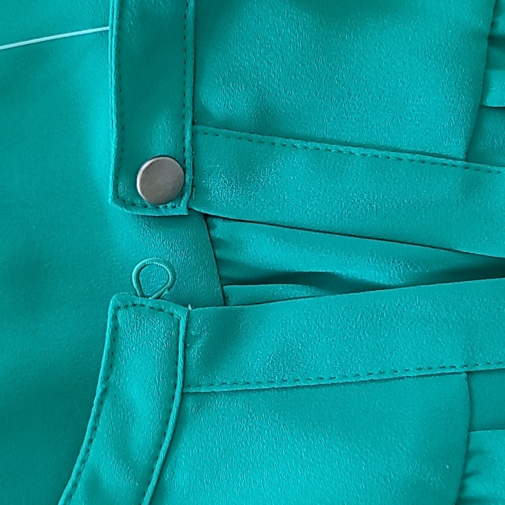 LOFT Ruffle Sleeve Split Neck Shell - Picture 9 of 13